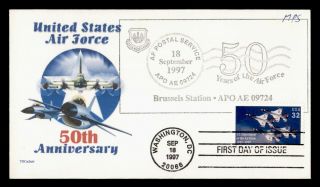 Dr Who 1997 Fdc Air Force 50th Aniv Tc Cachet E68876