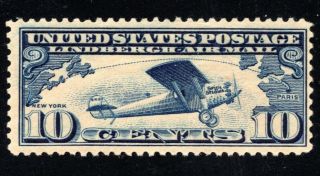 Oas - Cny 4515 Air Mail Scott C10 $0.  10 Spirit Of St Louis Never Hinged