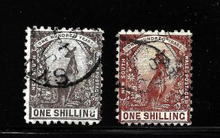 Hick Girl Stamp - Old South Wales Stamp Kangaroo Sc 82 &131 Y2935