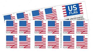 Usps Us Flag 2017 Forever Stamps - 40 Pieces