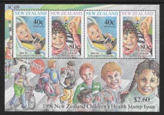 Zealand 1991 Health Stamps Child Safety Mini Sheet Sg2003 Mnh