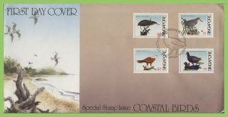 Singapore 1984 Coastal Birds Set On First Day Cover