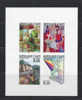 Haiti 1998 Grande Arche Expo Mnh Souvenir Sheet,  Unlisted