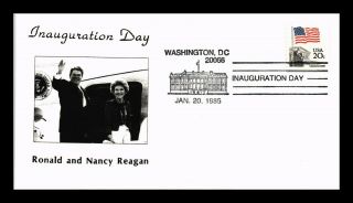 Dr Jim Stamps Us Ronald Nancy Reagan Inauguration Event Cover Washington Dc