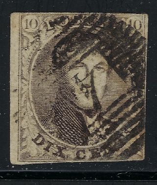 Belgium Scott 6 1851 King Leopold I Issue Vg