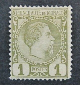 Nystamps French Monaco Stamp 1 Og H $25