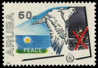 Aruba 22 (mi16) - International Peace Year " Peace Dove " (pb18666)