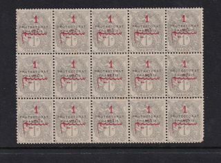 French Morocco Stamp In Block Of 15 Sc 26 Mnh Cv$15