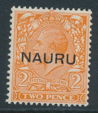Sg 16 Nauru 1916 2d Orange Fine Mounted Cat £30