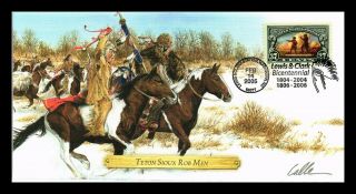Dr Jim Stamps Us Teton Sioux Indians Rob Lewis Clark Bicentennial Cover