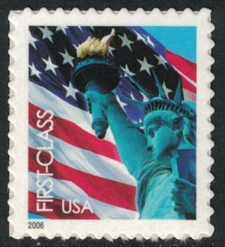 Scott 3966 - Statue Of Liberty & Flag,  Micro Usps - Mnh (s/a) 39c 2006 -