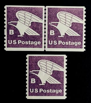 Us Stamps,  Scott 1820 " B " Definitive 18c Xf M/nh 1978 Joint Line Pair & Single
