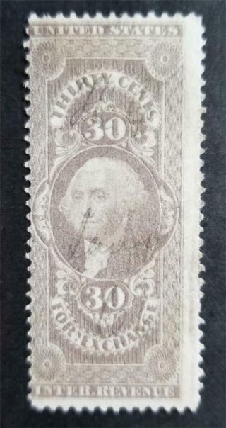 Us Scott R51c Foreign Exchange Revenue Stamp Bv $60 E2964