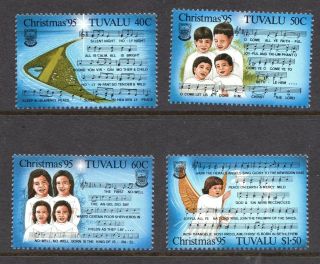 Tuvalu 1995 Christmas Issue - Mnh Set - Cat £3.  30 - (88)
