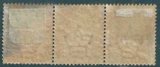 Strip of 3 GB QV 1d Red SG43 Penny Red Stamps 2