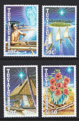 Tuvalu 1992 Christmas Issue - Mnh Set - Cat £5.  40 - (89)