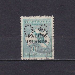 North West Pacific Islands 1918,  Sc 34,  Cv $37,  Perfin 