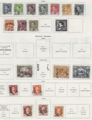 18 Iraq Stamps W/official From Quality Old Album 1924 - 1934