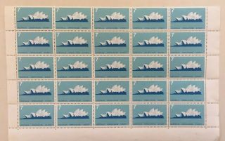 Australia Stamp,  5 Block Of Mint&used With 4c,  7c,  10c