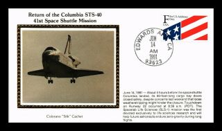 Dr Jim Stamps Us 41st Space Shuttle Mission Columbia Colorano Silk Event Cover