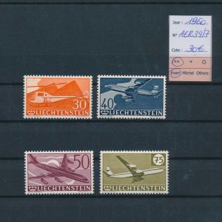 Lk77253 Liechtenstein 1960 Aviation Airplanes Fine Lot Mnh Cv 30 Eur