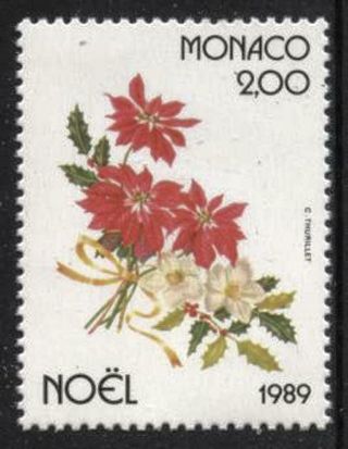 [mo1699] Monaco 1989 Christmas Issue Mnh