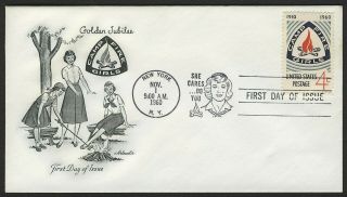 1167 4c Camp Fire Girls,  Artmaster - Addressed Fdc Any 4=free