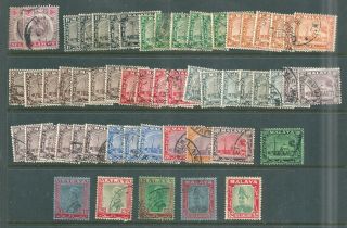 Malaya Selangor Small Accumulation Of Good Pre Wwii Issues Inc $5
