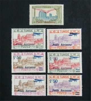 Nystamps French Tunisia Stamp C1//c12 Og H $30