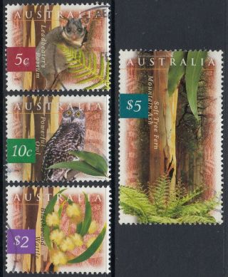 Australia 1996 Fauna & Flora 1st Series Set Sg 1622 - 25 Fine Cv £5.  25