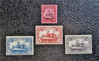 Nystamps German Kiauchau Stamp 38 - 41 Og H $37