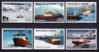 British Antarctic Territory 2011 Research Vessels Set & Souvenir Sheet