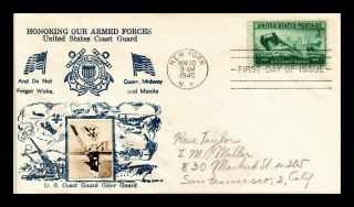 Dr Jim Stamps Us Coast Guard Fdc Cover Crosby Photo Cachet Scott 936