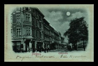 Dr Jim Stamps Street View Night Duisburg Germany Postcard