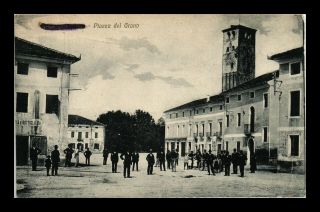 Dr Jim Stamps Soldiers Mail Wwi Censor Passed Postcard Piazza Del Brano View