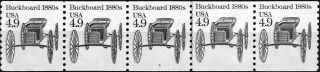 Buckboard 1880s Transport Coil Mnh Pnc5 Your Choice Of Plate 3 Or 4 Scott 