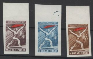 Hungary,  Magyar,  Stamps,  1959,  Mi.  1578 - 1580 B.