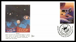 Mayfairstamps Us Fdc 1992 Gill Craft Space Space Apollo Soyuz First Day Cover Ww