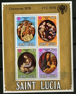 St Lucia 1980 Scott 486a Mnh Souvenir Sheet