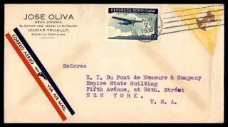 Dominican Republic Ciudad Trujillo Gran Joyeria August 7 1936 Air Mail Etiquette