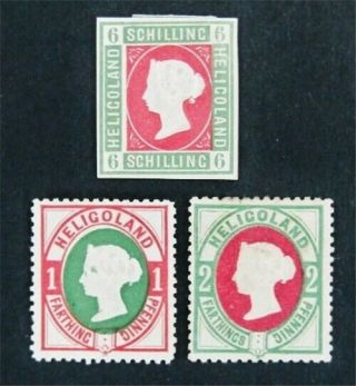 Nystamps British Heligoland Stamp 4//15 Og H $55