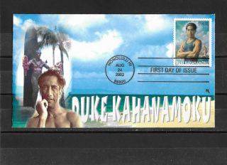 Us 3660 Fdc Duke Kahanamokun Pmk Honolulu,  Hi 546