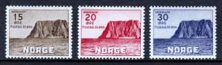Norway — Scott B28 - B30 — 1943 North Cape Set — Mnh — Vf — Scv $8.  50