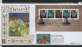 Gb 2006 Benhams Gold Fdc National Assembly For Wales Ms Builth Wells Pmk Stamps