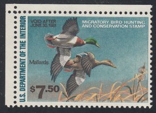 Tdstamps: Us Federal Duck Stamps Scott Rw47 $7.  5 Nh Og