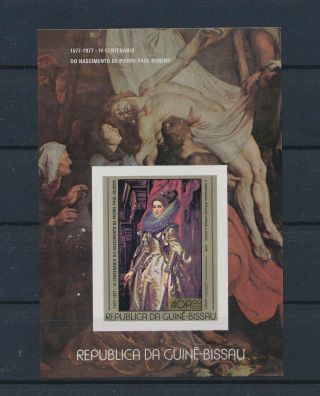 Lk89000 Guinea - Bissau Imperf Peter Paul Rubens Paintings Sheet Mnh