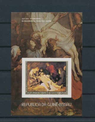 Lk88996 Guinea - Bissau Imperf Peter Paul Rubens Paintings Good Sheet Mnh