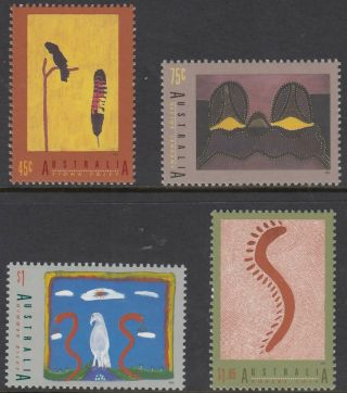 Australia 1993 Aboriginal Art Set Sg 1417 - 1420 Mnh