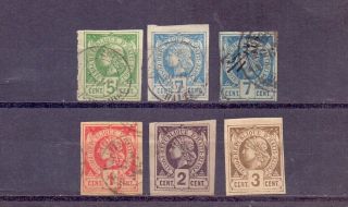 Haiti French Col.  6 Stamps Yvert 1 - 5,  And See Pictures