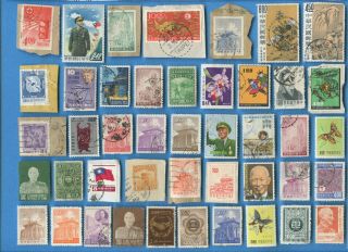 China Imperial/republic Postage Stamps 200 Different,  On And Off Paper [sta2457]